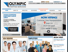 Tablet Screenshot of olystaffing.com